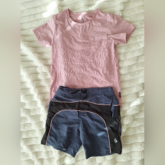 Volcom Shirt & Quick Dry Swim Short Set - Picture 1 of 1